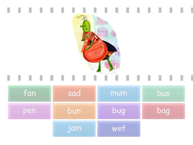 Mum bug's bag - Find the match