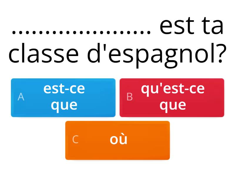 Novice: Poser Une Question - Quiz