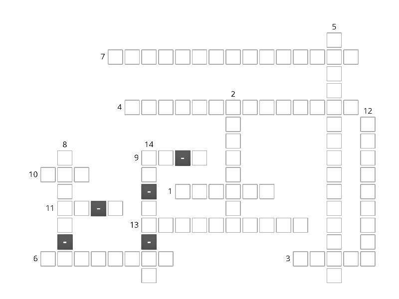 ECUACIONES Y EXPRESIONES - Crossword