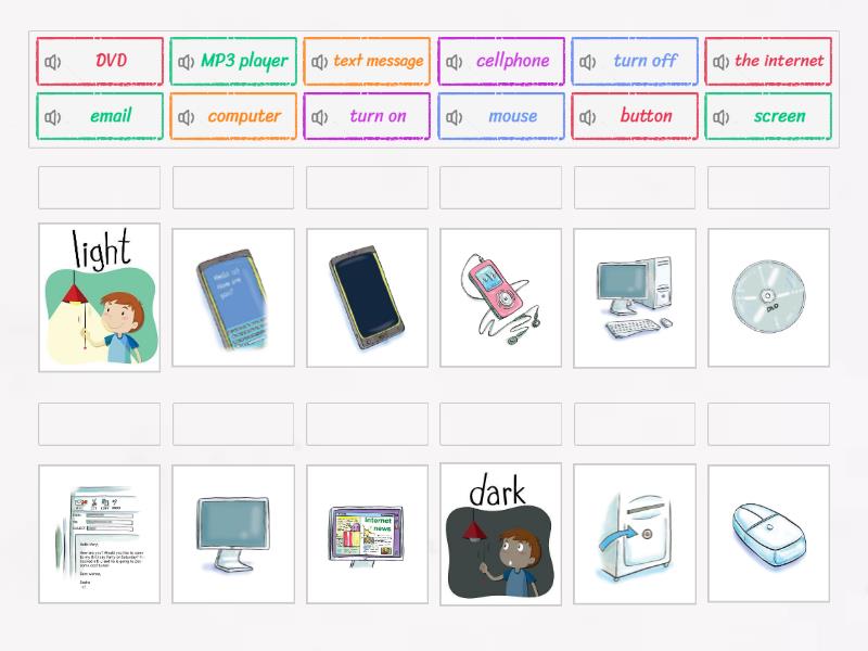 Kid's Box 4 - Unit 6 Technology - Match up