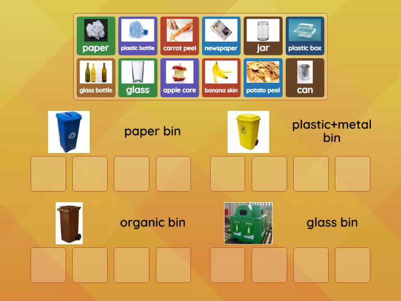 unit 5 sorting trash - Group sort