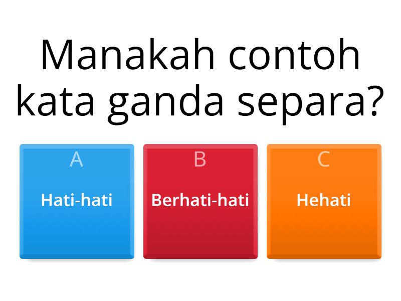 KUIZ KATA GANDA SEPARA - Quiz