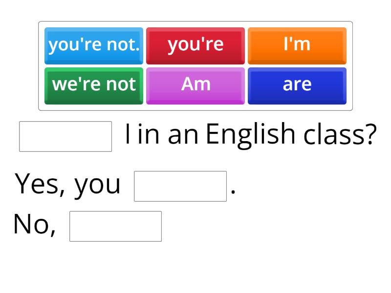 Verb to be: Yes-no questions - Complete the sentence