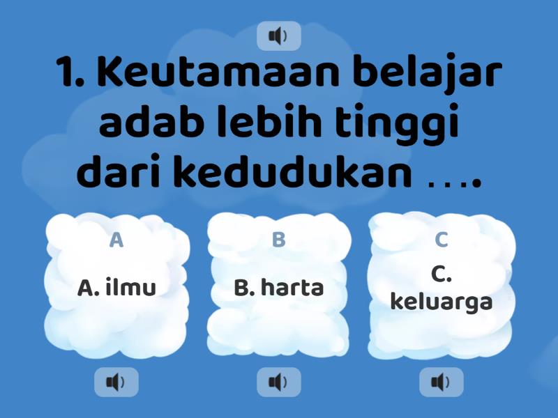 ADAB KELAS 1 - Quiz