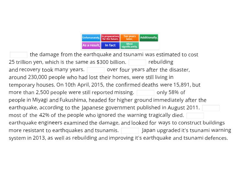 Japan tsunami defences