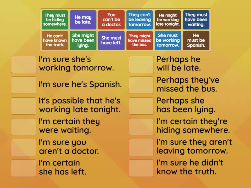 Logical Assumptions - Match up