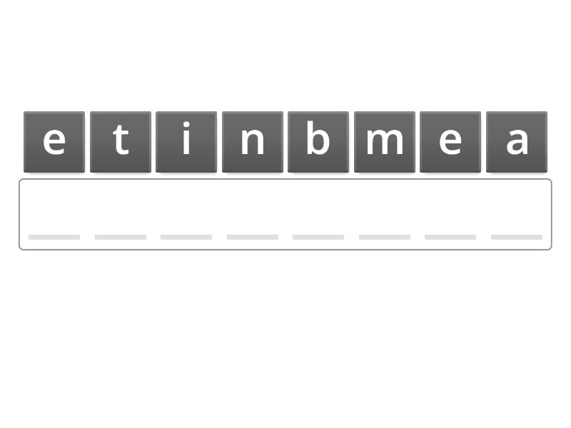 Repasando Palabras Claves De La Unidad Medio Ambiente Anagram