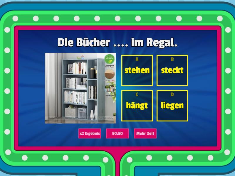 A2 Wdl Wechselpräpositionen - Wo? - Dativ (hängen/liegen/stehen/stecken ...