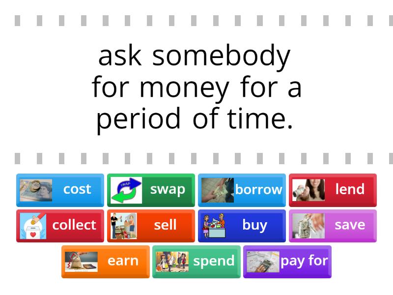 Money Verbs - Find the match