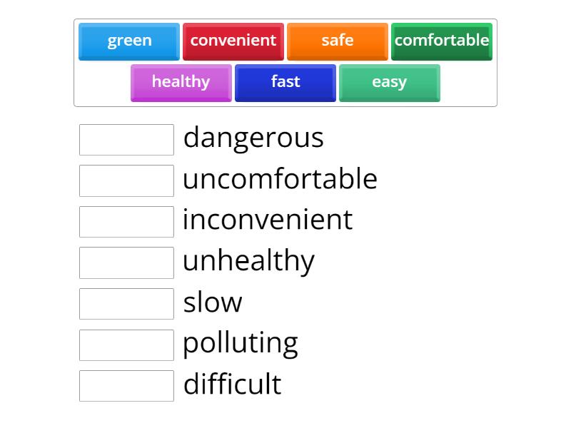 speakout elementary unit 9.1 adjectives - Match up