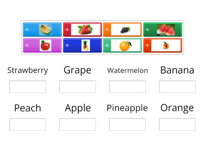 Image-Word Match - Group sort