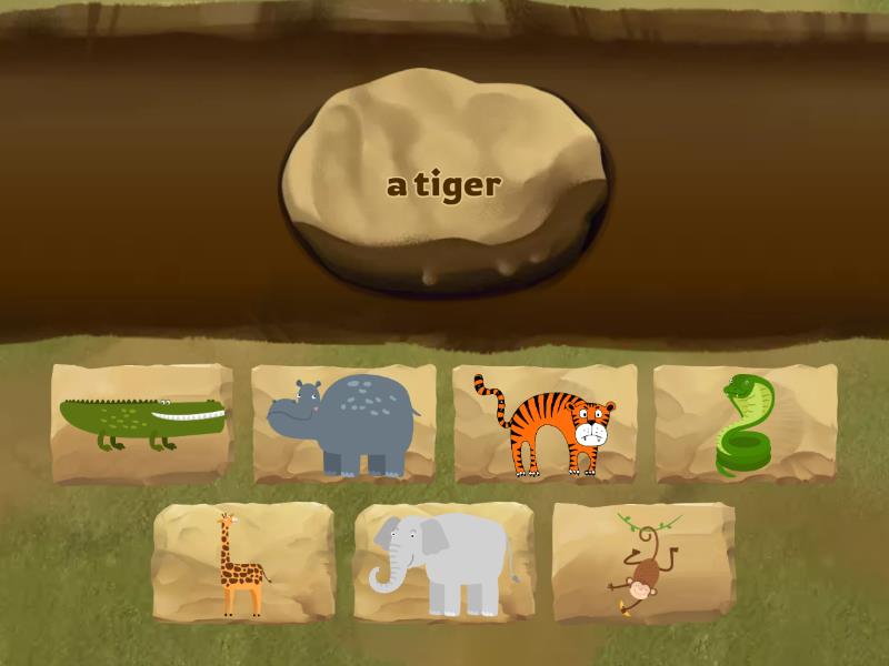 Wild animals (Kid's box 1 unit 7) - Find the match