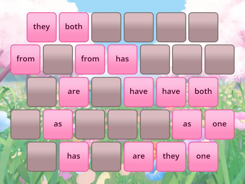 Step 1 HFW Memory - Matching pairs