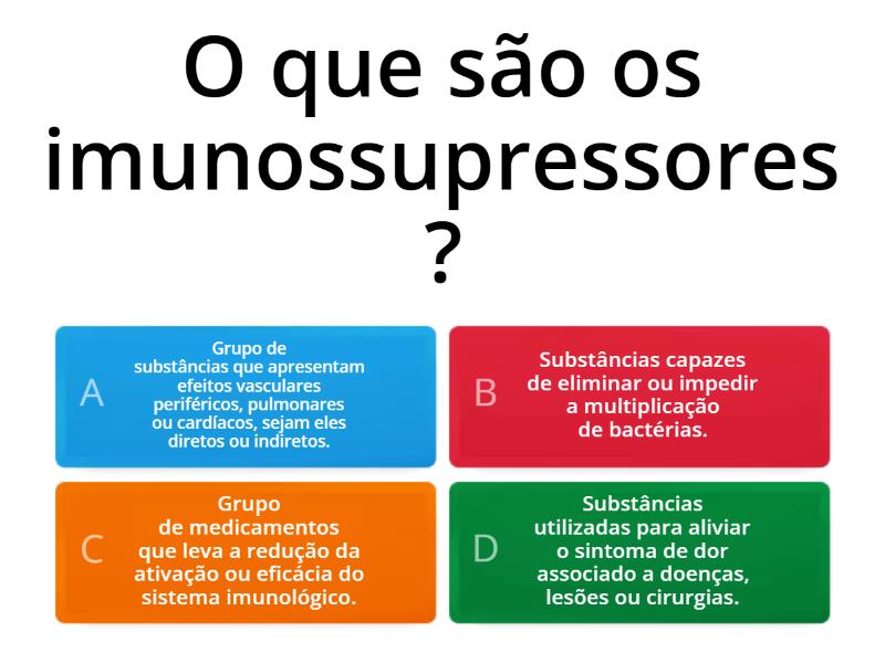 Treinamento Imunossupressores - Cuestionario