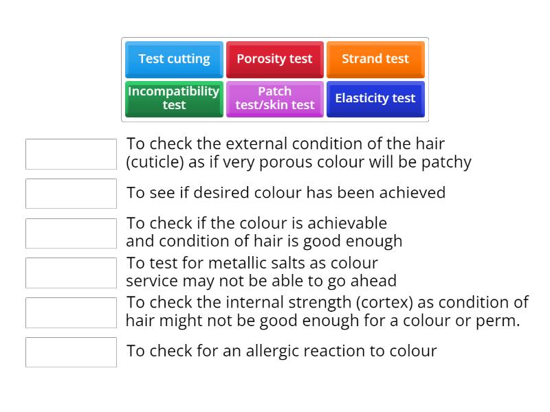 Hair and Skin Test - why - Match up