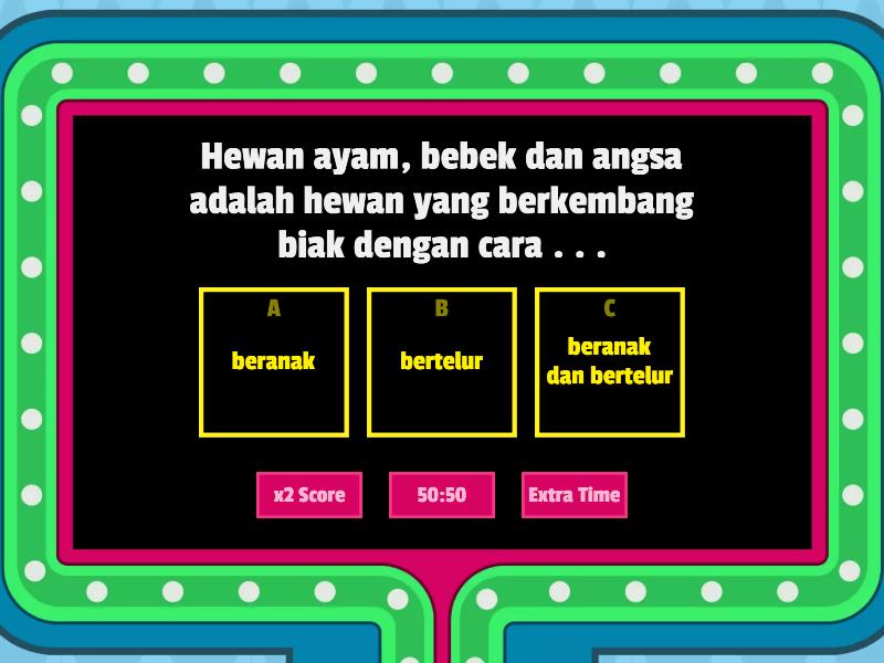 IPAS "PENGGOLONGAN HEWAN" - Gameshow Quiz