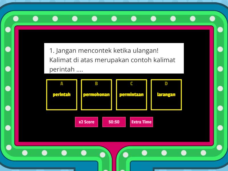 Kalimat perintah - Gameshow quiz