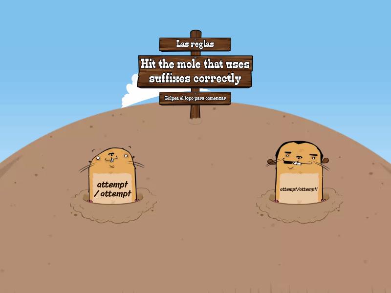 word formation (verbs to nouns) - Whack-a-mole