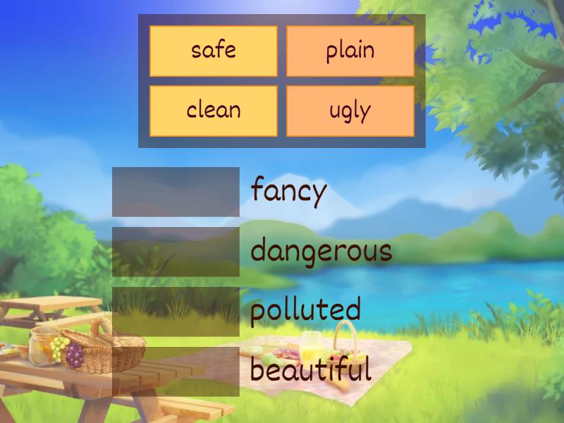 Match the opposite adjectives - Match up