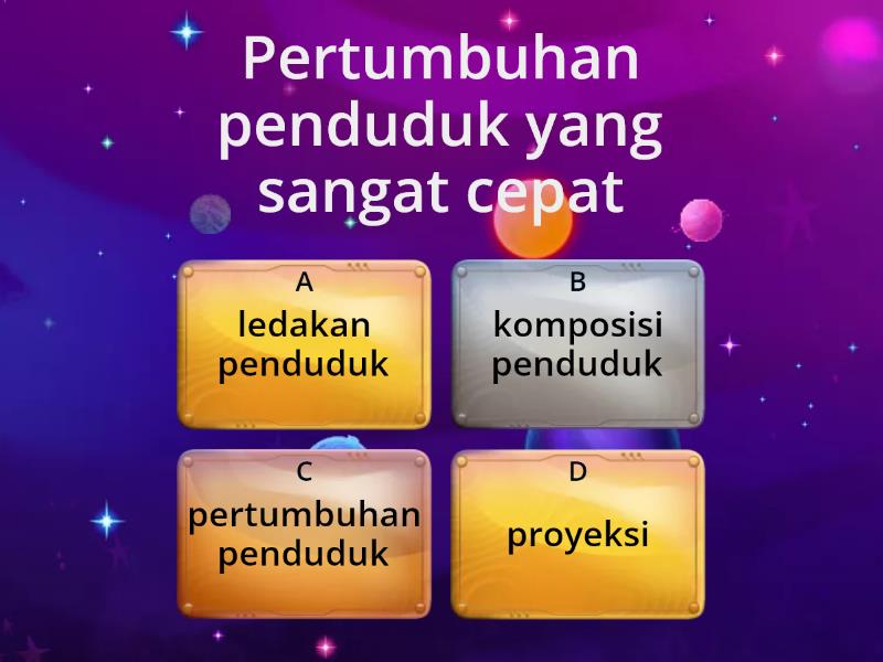 Dinamika Kependudukan 1 - Quiz