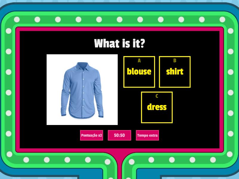 KIDS 1 - Clothes - Gameshow quiz