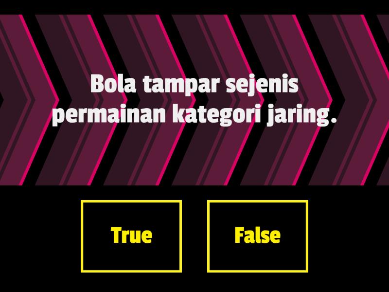 Pengenalan Permainan Bola Tampar - PJ Tingkatan 1 - True or false