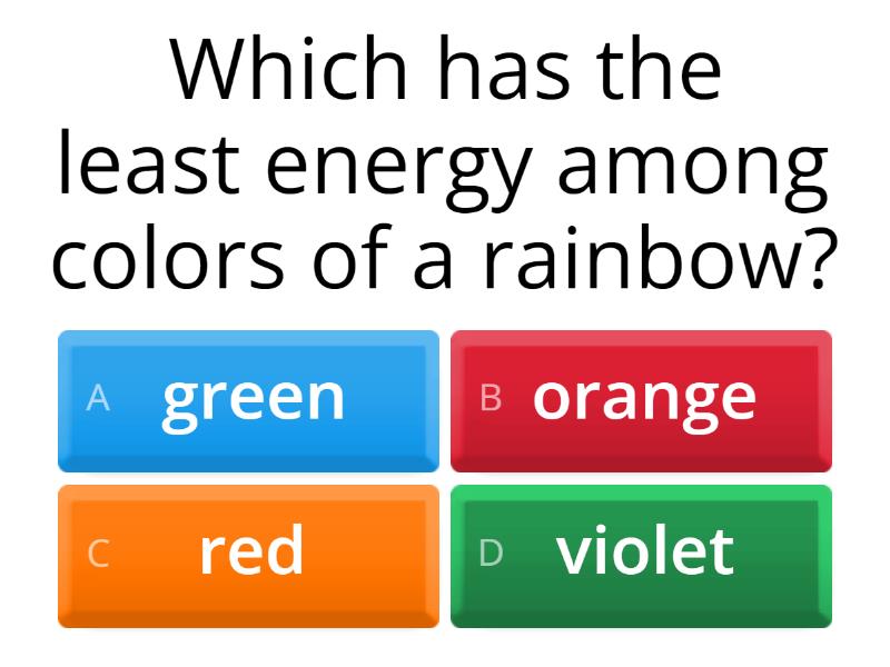COLORS OF LIGHT - Quiz