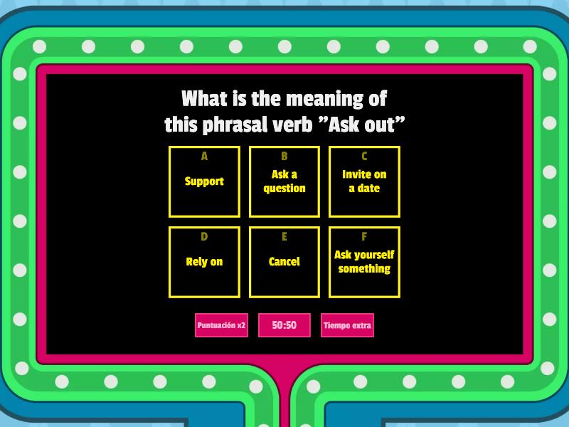 Phrasal Verbs - Gameshow quiz