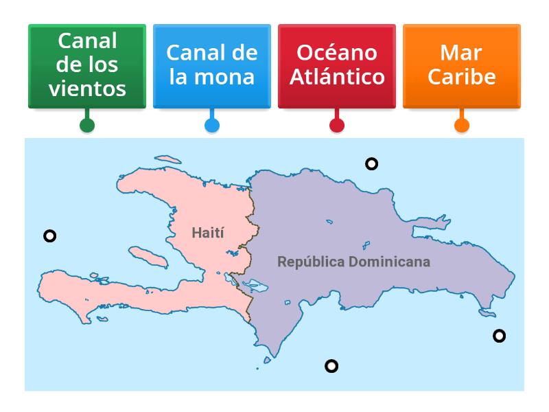 Limites De La Isla De Santo Domingo Labelled Diagram