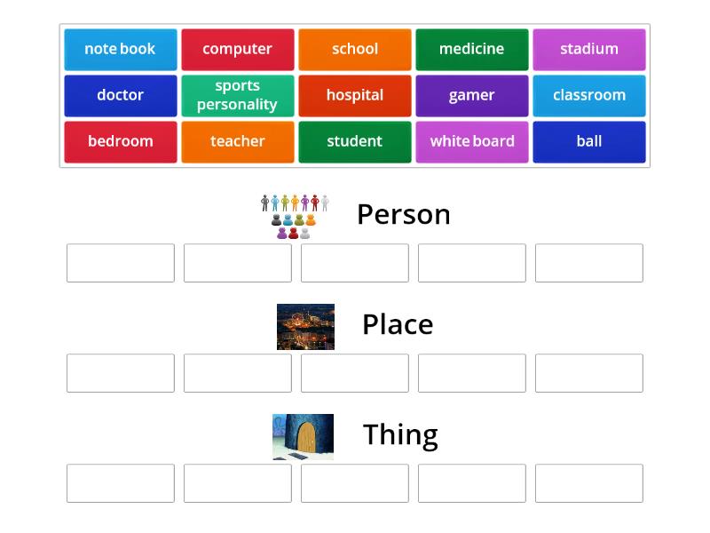 Noun Basics Group Sort