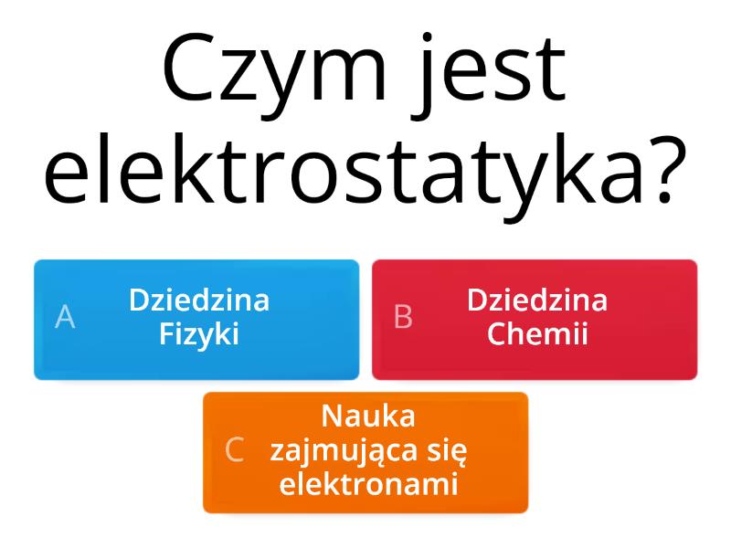 Elektrostatyka Klasa 8C - Quiz