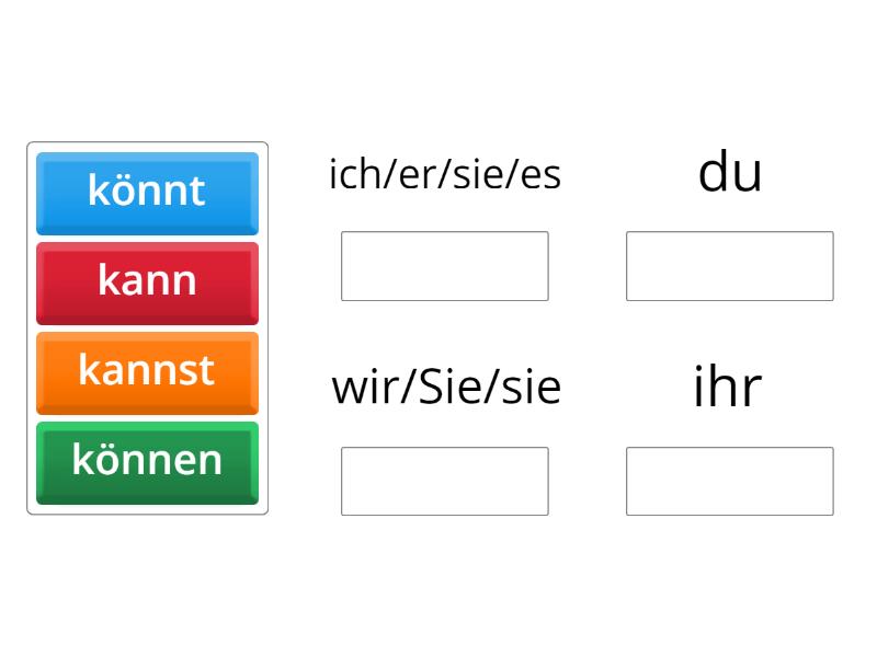 können - Group sort