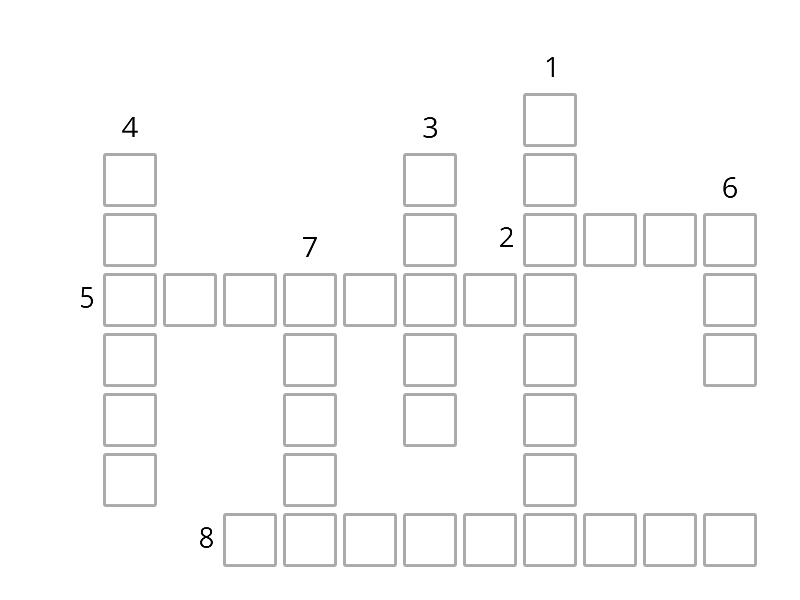 ZH unit 2B - Crossword