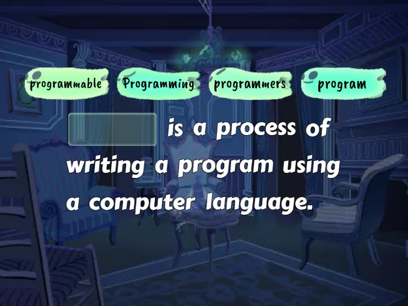 COMPUTER LANGUAGES word building - Complete the sentence