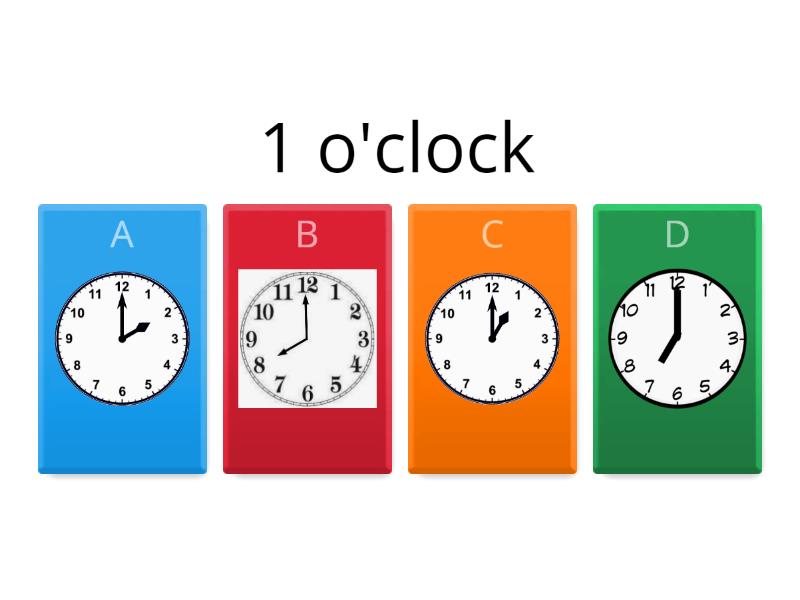 time o'clock (reading) Quiz