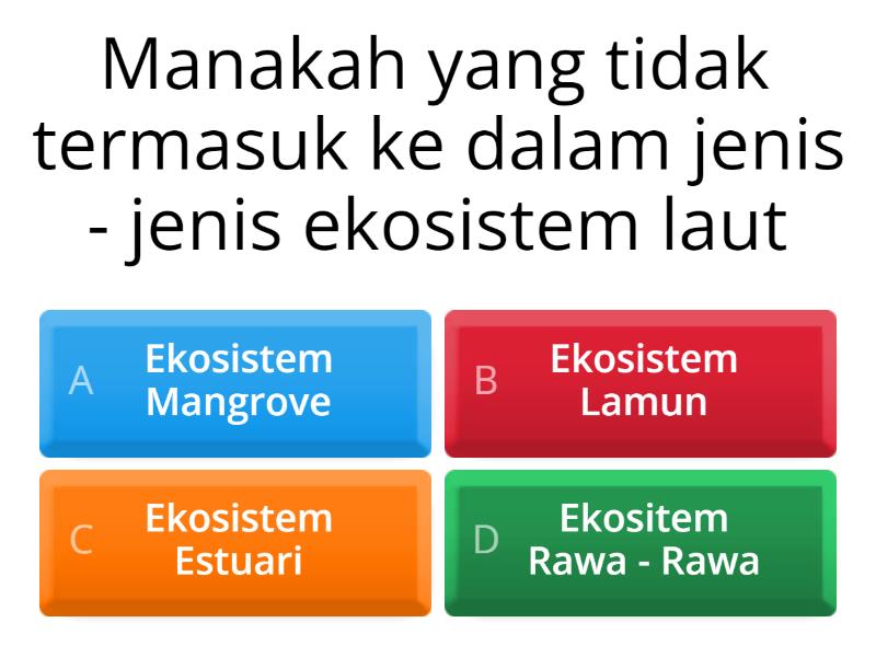 Ekosistem Laut - Quiz