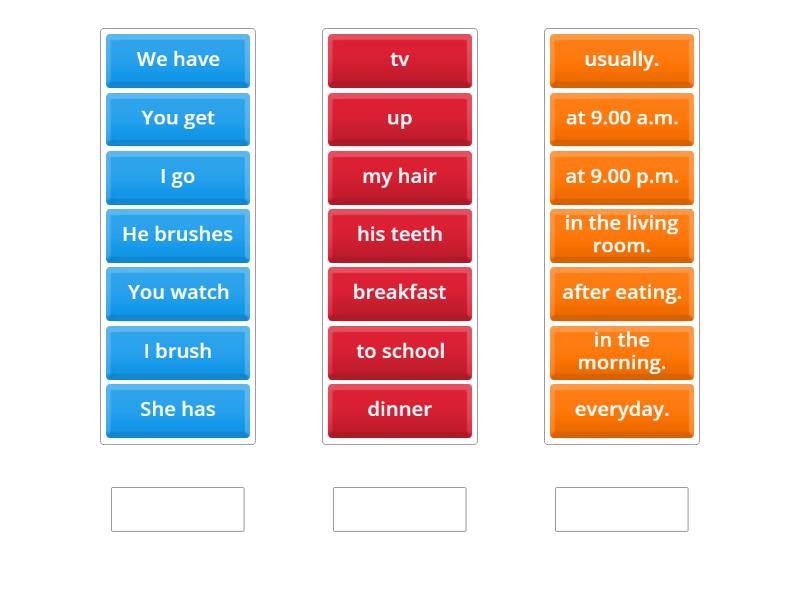 routines - Make sets