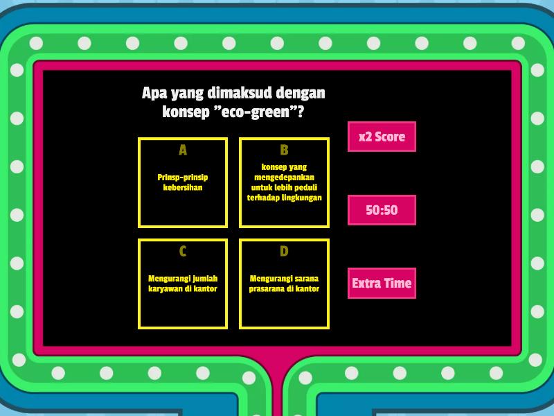 Post Test Budaya Kera Ramah Lingkungan Eco Green Gameshow Quiz