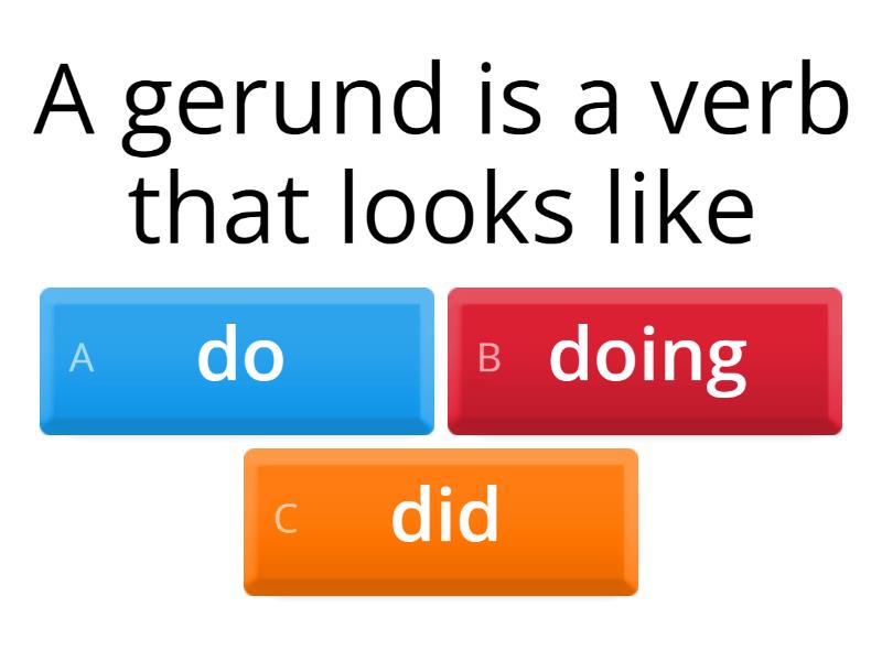 Gerunds - Quiz