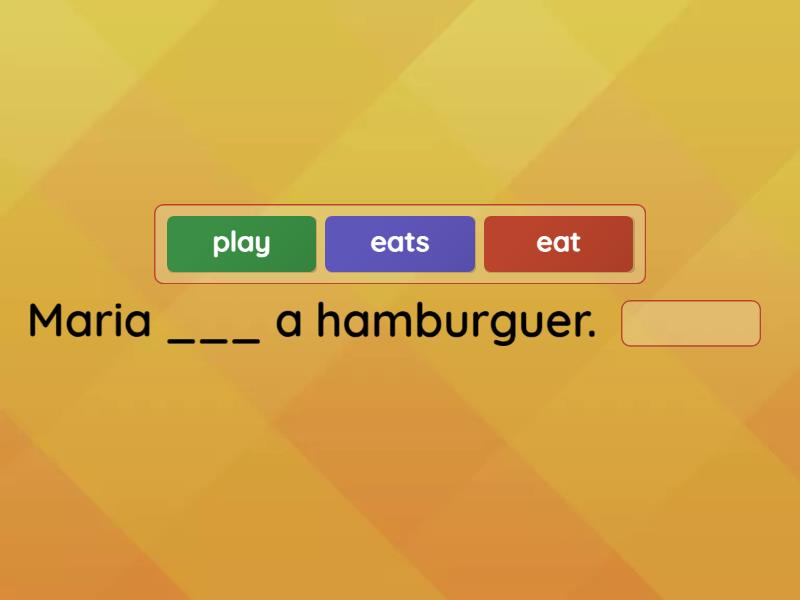 Simple Present He/She/It - Complete the sentence