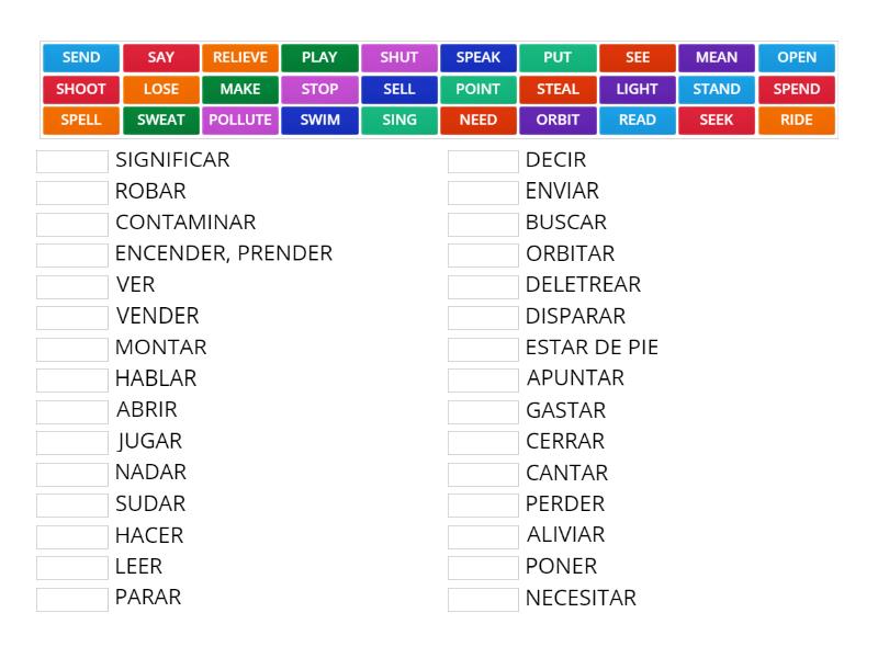 SNAKES AND LADDERS 2 ENGLISH SPANISH 2 Une las parejas