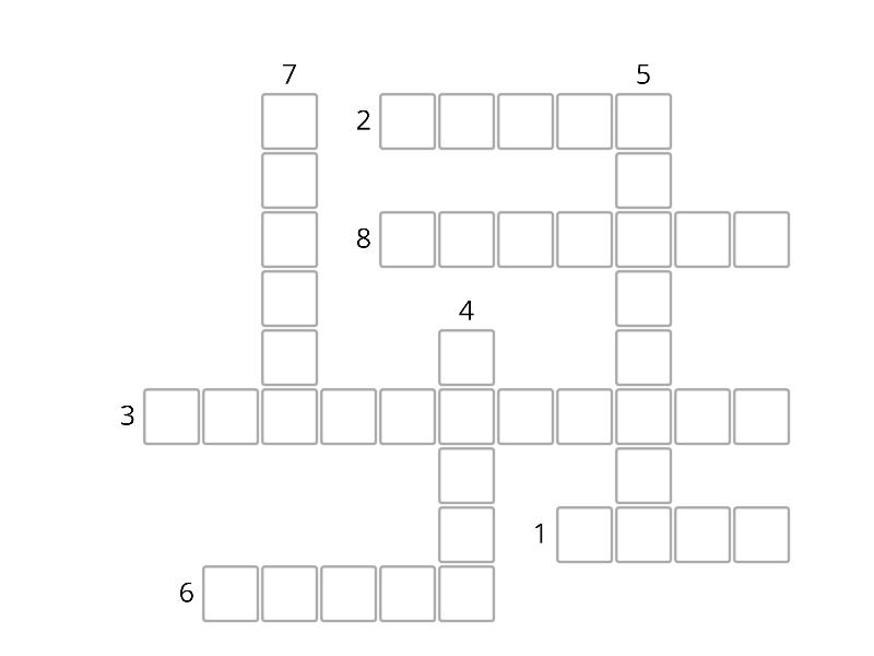 crucigrama de animales - Crossword