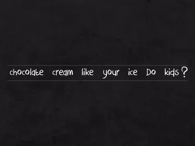 Practice - Simple Present - Unjumble