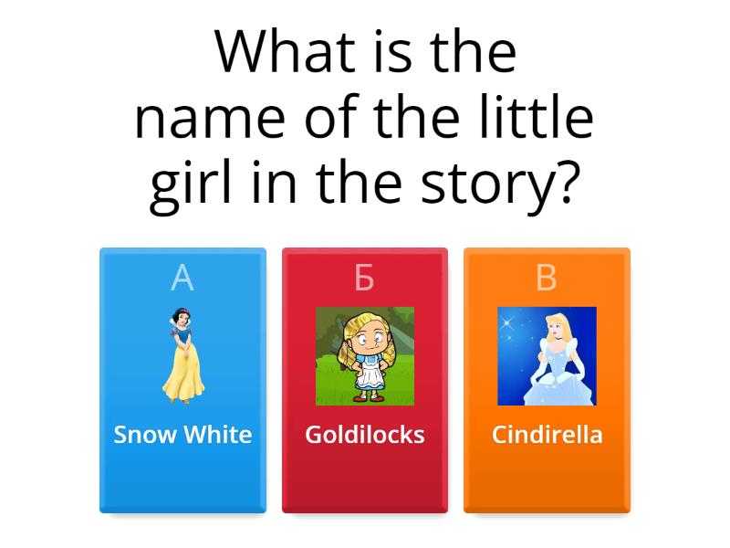 Goldilocks And Three Bears - Quiz