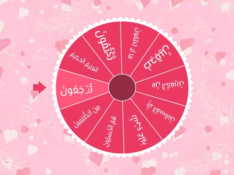 جاديكن كلمه اين ساتو أية يغ سمفرنا - Spin the wheel
