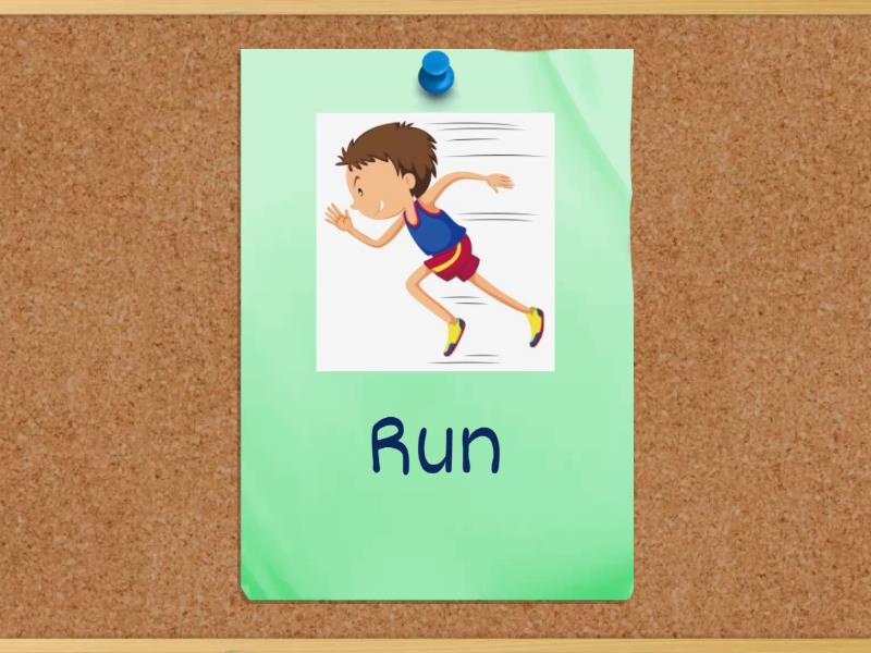 Actions and Adverbs - Flash cards