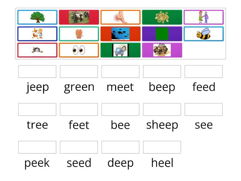 Digraph Ee Wordwall - Match Up