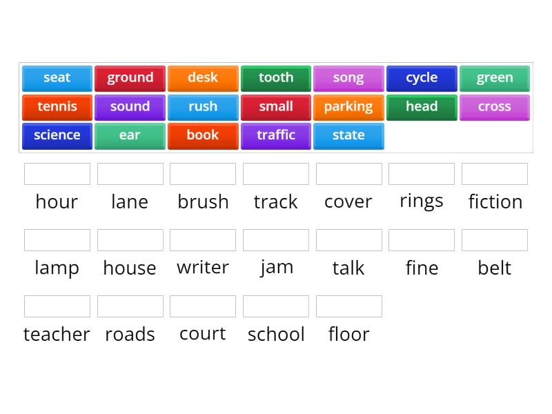 Compound nouns - Match up