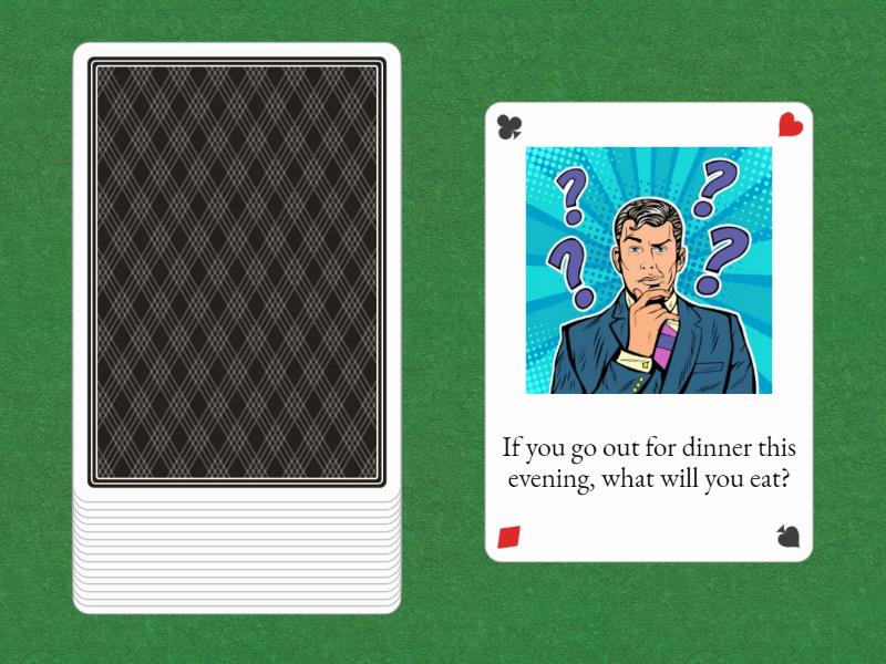 First conditional - Speaking cards