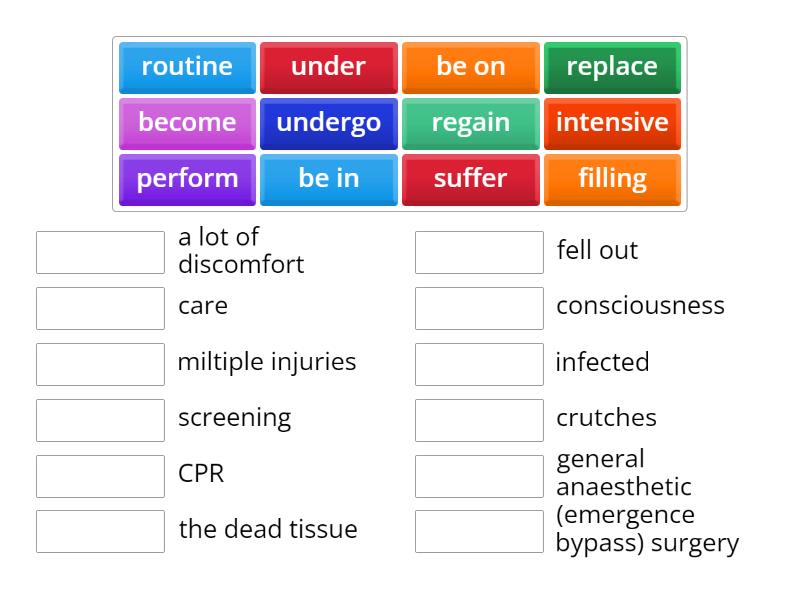 Outcomes C1 unit 10 - Match up